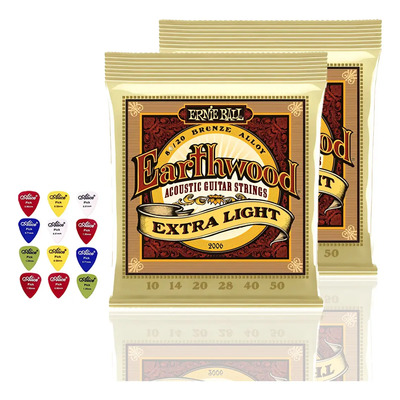 Cuerdas Guitarra Electroacustica Ernie Ball 2006 Extra Light | Envío gratis