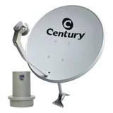 Kit Antena Century Digital Parabólica 60cm Ku + Lnbf Simple