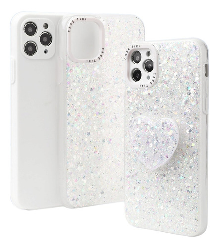 Carcasa Para Samsung A04 Glitter Incluye Pop Socket