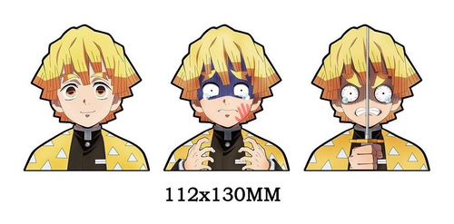 Sticker 3d Movimiento Anime Demon Slayer Kimetsu Zenitsu