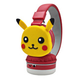 Audifonos Diadema Bluetooth Pikachu Pokémon Para Niños Y Adu