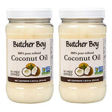 Aceite De Coco Butcher Boy | 100% Puro Refinado | 7.25 Fl Oz