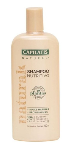Capilatis  Shampoo Nutritivo Natural A Base De Plantas 420ml