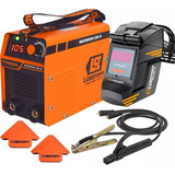 Soldadora Inverter Lusqtoff Megairon100-8 Mascara Escuadras Magneticas Naranja/negro 220v 50hz