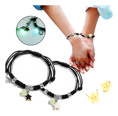 1 Par Pulsera Pareja\u002Famistad Brillan Iman,regalo Amor Eterno | MercadoLibre