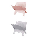 2 Escurreplatos Plegable Gris Y Rosa Con Colgador Para Baño