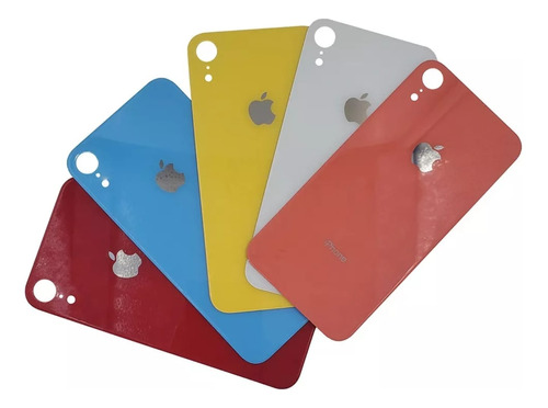 Tapa Trasera Para iPhone XR Cristal Aro Grande Y Logo