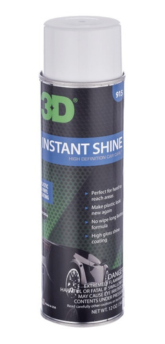 3d Instant Shine Can /protector / Revividor De Plásticos