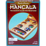 Mancala Real Madera Plegable Con Piedras Multicoloras P...
