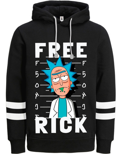 Buzo Saco Capucha Ropa Unisex Rick And Morty Free Rick