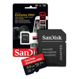 Cartão De Memoria 64gb Micro Sd Cl10 100mb/s Sandisk
