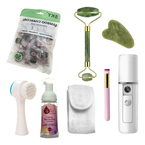 Kit Skin Care Limpeza De Pele E Massagem Facial Profissional