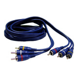 Cable Armado Artekit Linea Blue 3x3rca 2mts Moon