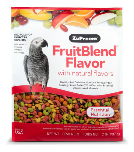 Zupreem Zp83020 Fruitblend Medium/large Parrot/conure Caged