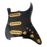 Arnés Strat Pickguard Precableado Sss, Pastillas Trisónicas