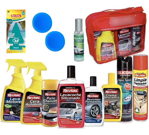 Kit Black Lavado Okm 12 Productos Revigal + Bolso 