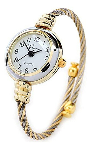 Pulsera Reloj Bangle Bicolor