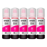 Kit De 5 Botellas De Tinta Epson T544 Magenta 65ml Oem