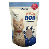 Arena Para Gato 7 Kg Bob Premium  Aglutinante Aroma Lavanda