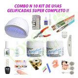 Kit Construccion Uñas Gelificadas Gel Torno Cabina Envios Gr