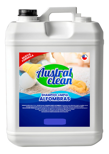 Shampoo Para Tapiz, Alfombras Y Muebles 5 Lt