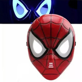 Mascara Spiderman Hombre Araña Con Luces Led En Ojos 