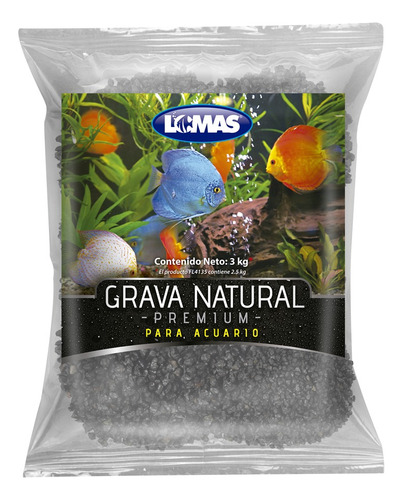 Grava Mármol Negro Obsidiana 3 Kg Grava Para Acuarios Lomas