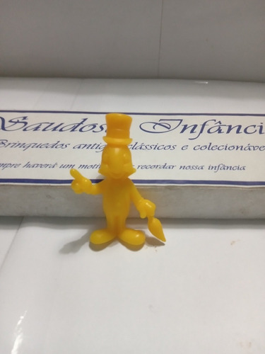 Linda Miniatura Grilo Falante Plástico  Amarelo Disney