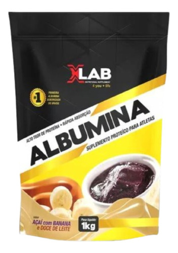 3 Albumina 1kg Xlab Vários Sabores 100% Original