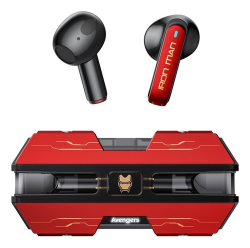 Audífonos Inalámbricos Bluetooth Marvel Avengers Color Rojo