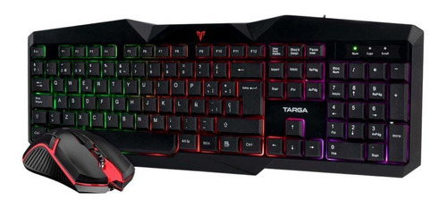 Kit Teclado + Mouse Gamer Targa Mars 200 Led Anti-ghosting