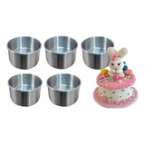 Set 5 Moldes 10cm Para Pastel Flan Chese Cake Reposteria