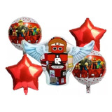 Set Globos Roblox Rojo Decoración Fiesta Cumpleaños