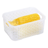 Cesto Organizador De Geladeira Armário 20,5 Cm Rattan Pequen