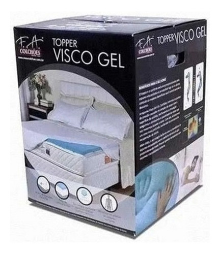 Pillow Top Topper Visco Gel F.a Nasa 108x198x4cm