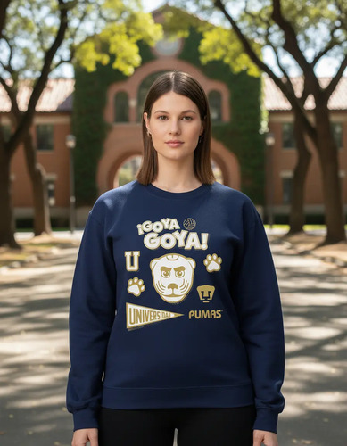 Sudadera Para Mujer Pumas Unam Goyo Universidad