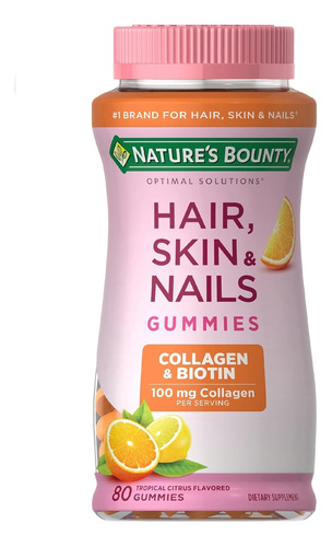 Hair Skin & Nails 80 Gomitas Natura - Unidad a $862