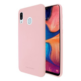 Funda De Silicon Suave Para Samsung M30 Color Rosa Molan Cano Soft