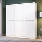 Guarda-roupa Casal Kappesberg 6 Portas 2 Gavetas Branco