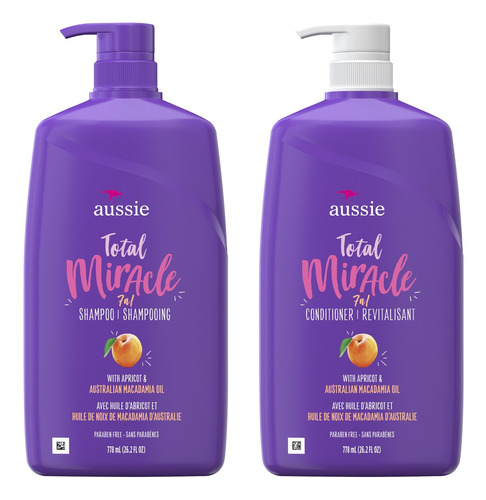 Shampoo + Condicionador Aussie 7n1 Total Miracle 778 Ml- Kit