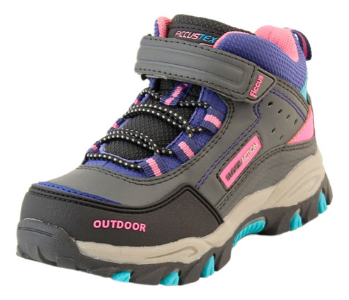 Zapatilla Outdoor Ficcus Tex Gris Kids Niña