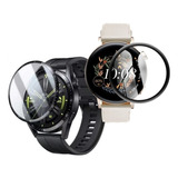 3 Micas De Cristal 3d Compatible Huawei Watch Gt 3 46mm 42mm