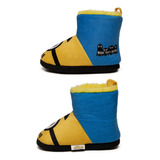 Pantufla Bota Niño Happy Crazy Azul Minions