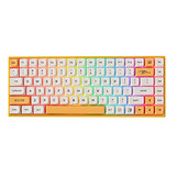 Kd84 Teclado De Interruptor Amarillo Gateron Compacto 75% In