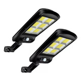 2 X Sensor Led De Alumbrado Público Solar