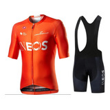 Uniforme Ciclismo Ruta Mtb Ineos Naranj Badana En Gel 20-19d