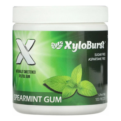 Chicle Menta Verde Sin Azúcar Xyloburst Con Xilitol Limpieza Anticaries 100 Pzas | MercadoLibre