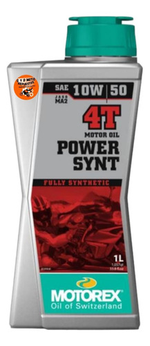 Aceite Motorex Power Synt 10w-50 (1) Litro