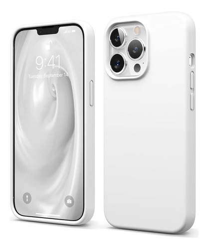 Funda Elago P/para iPhone 13 Pro 2021 D/silicona Líquida/whi