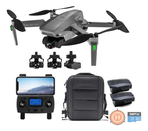 Drone Sg907 Max 1.2km 5g 3eixos 25min +bag 1 Bat Extra Sjuro